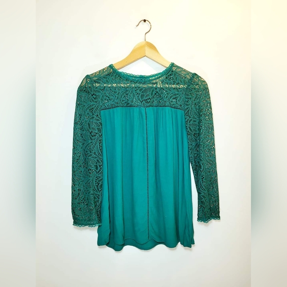 Anthropologie Moulinette Soeurs Lace Cloaked Blouse - Picture 6 of 6